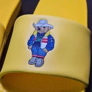Polo Ralph Lauren | Shoes | Polo Bear Cowboy Yellow Slide  display picture 3